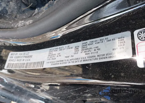 2023 Ram 1500 Limited 4X4 5'7 Box из США, поврежденный, VIN 1C6SRFHT7PN506090